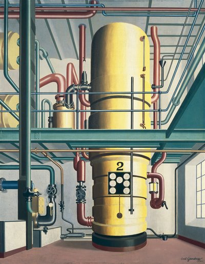 Yellow boiler by Carl Grossberg