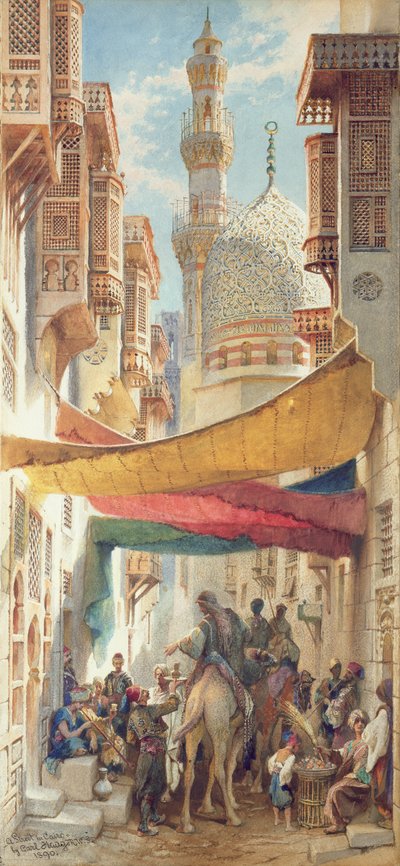 A Street in Cairo, 1890 by Carl Haag
