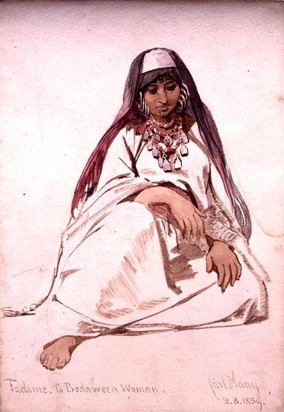 Fadine, a Bedaween Woman by Carl Haag