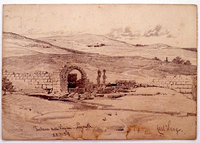 Fontana della Virgine, Nazareth by Carl Haag