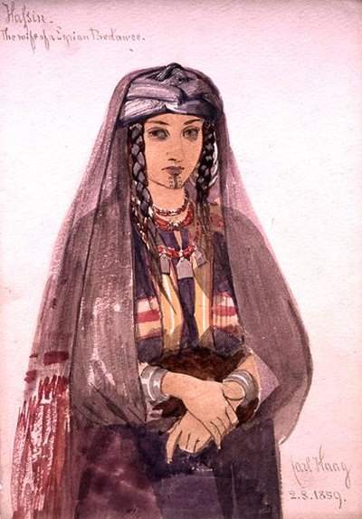 Hassin, the Wife of a Syrian Bedawee by Carl Haag