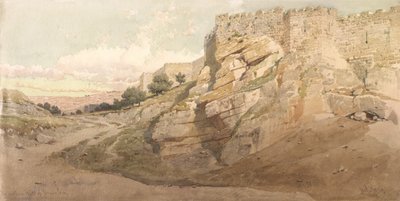 The Northern Wall of Jerusalem, 1859 by Carl Haag