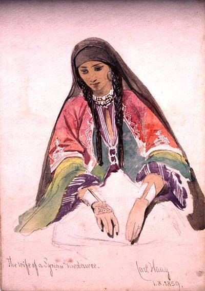 The Wife of a Syrian Bedawee by Carl Haag