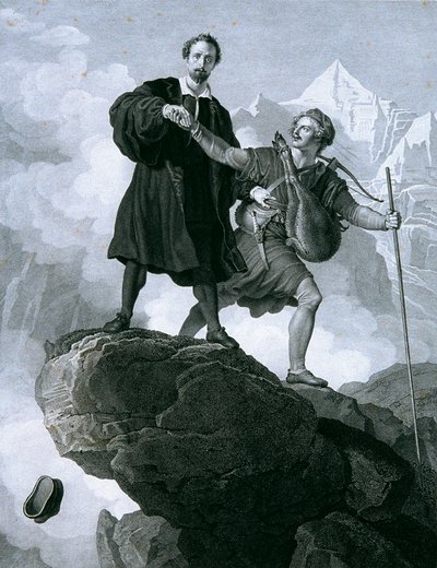 Manfred and the Chamois Hunter by Carl Heinrich Rahl