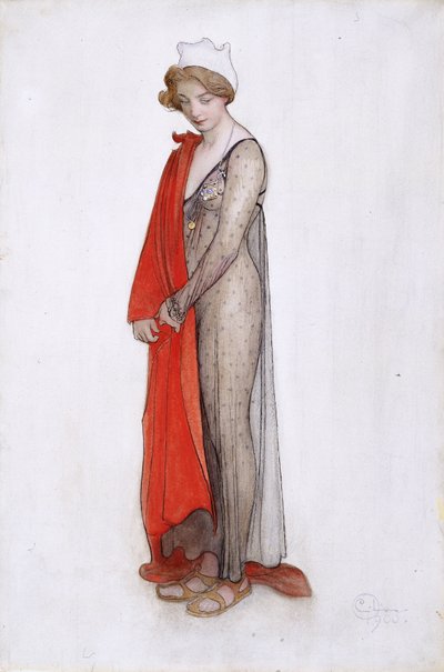 Red and Black by Carl Larsson