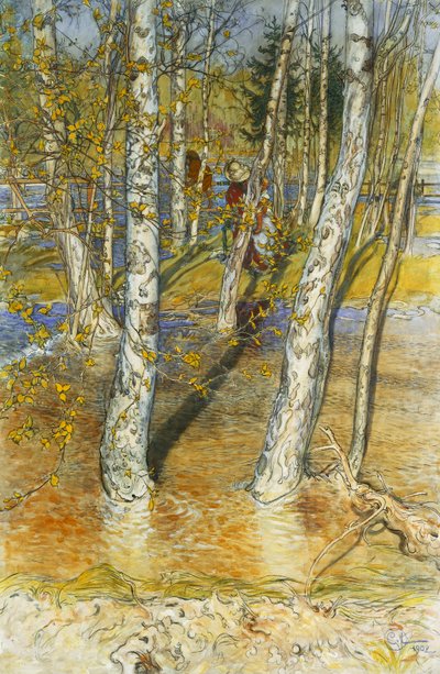 Springflood by Carl Larsson