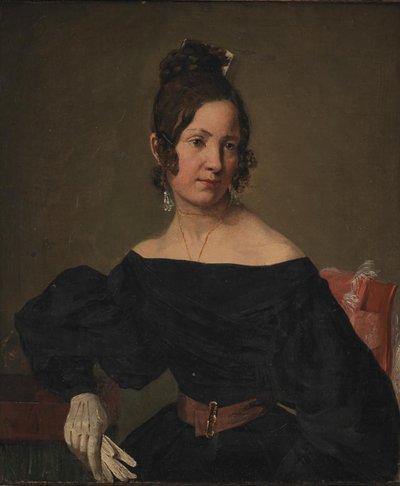 The Actress Anna Nielsen by Carl Løffler