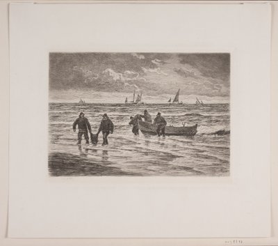 The Catch is Brought Ashore by Carl Locher
