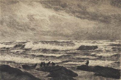 Storm. Skagen by Carl Locher