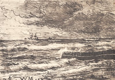 Storm at Tisvilde by Carl Locher