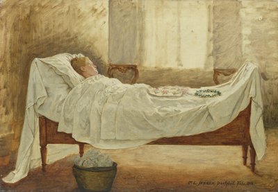 Deathbed by Carl Ludwig Jessen