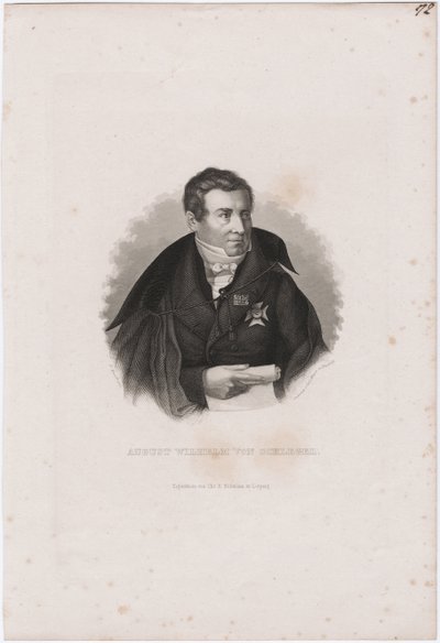 August Wilhelm von Schlegel by Carl Mayer
