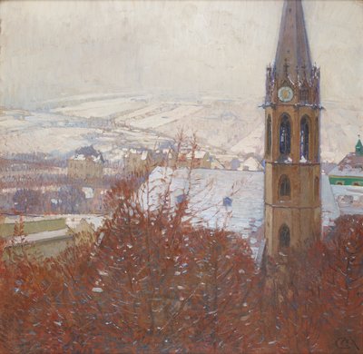 Heiligenstadt in the Snow by Carl Moll