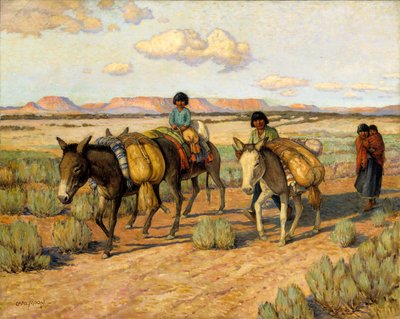 Going Home with the Harvest by Carl Moon