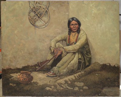 Peace Pipe by Carl Moon
