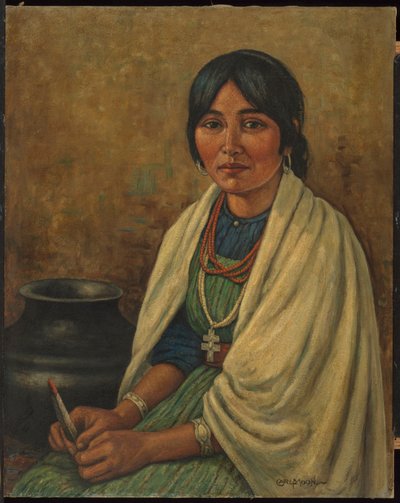 Taos Woman by Carl Moon