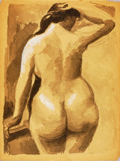 Back View of Female Nude by Carl Newman