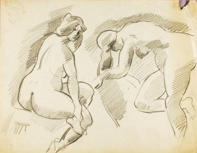 Female Nude (Two) by Carl Newman