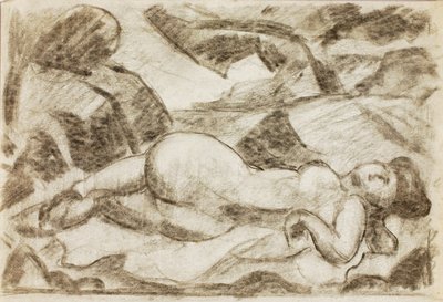 Female Nude, Reclining by Carl Newman