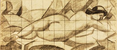 Female Nude, Reclining by Carl Newman
