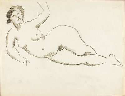 Reclining Female Nude by Carl Newman