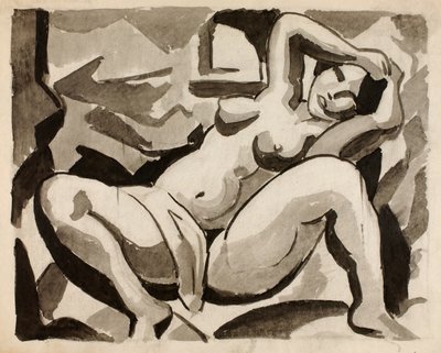 Reclining Female Nude by Carl Newman