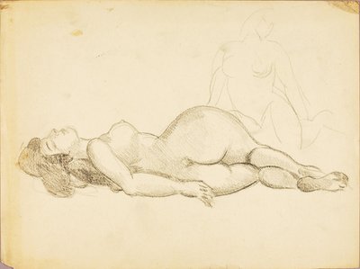 Reclining Female Nude by Carl Newman