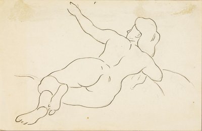 Reclining Female Nude by Carl Newman