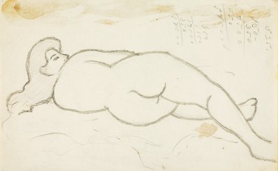 Reclining Female Nude by Carl Newman