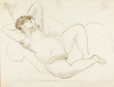 Reclining Female Nude by Carl Newman