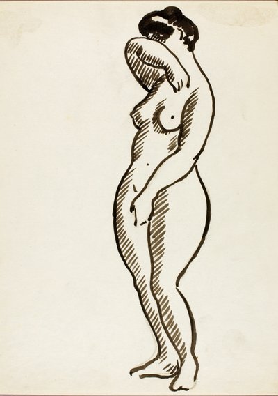 Standing Female Nude by Carl Newman