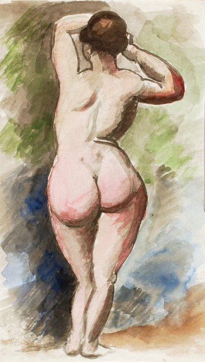 Standing Female Nude by Carl Newman