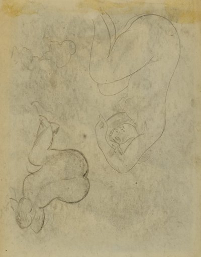 Two Female Figure Studies by Carl Newman