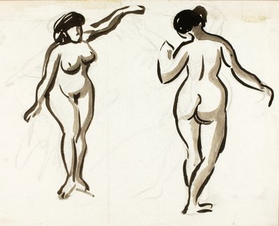 Two Female Nudes by Carl Newman