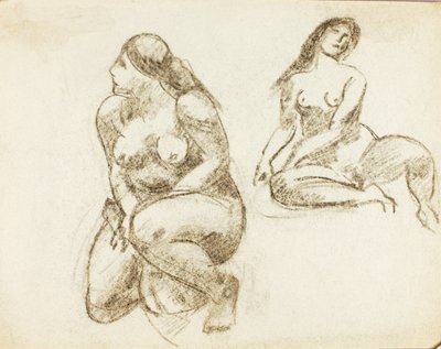Two Female Nudes by Carl Newman