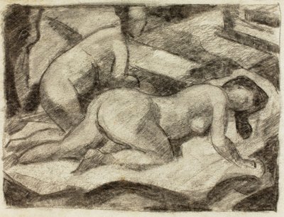 Two Nudes by Carl Newman