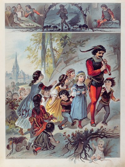 The Pied Piper of Hamelin, c.1880 by Carl Offterdinger