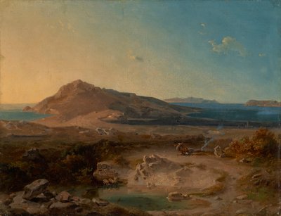 The Island of Delos at Sunrise by Carl Rottmann