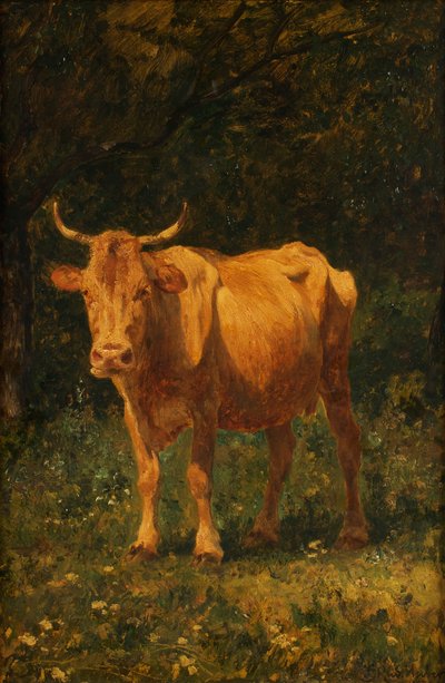 Semmel-Colored Cow by Carl Rudolf Huber