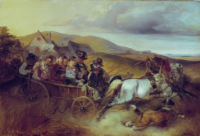 The Wedding Journey. 1841 by Carl Schindler