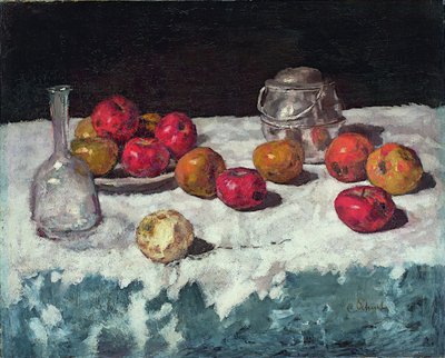 Still Life with Apples by Carl Schuch