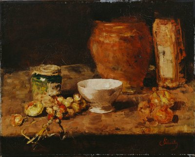 Still Life with White Bowl by Carl Schuch