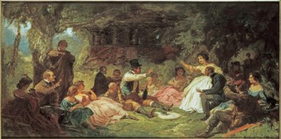 The Picnic by Carl Spitzweg
