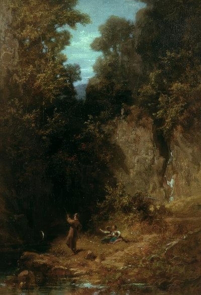 The Angler by Carl Spitzweg
