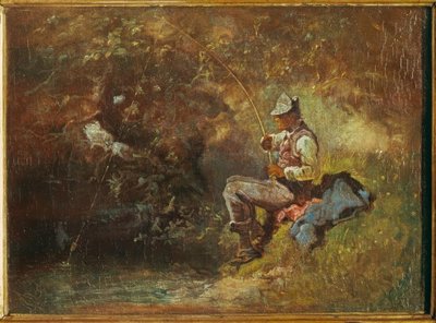 The Angler by Carl Spitzweg