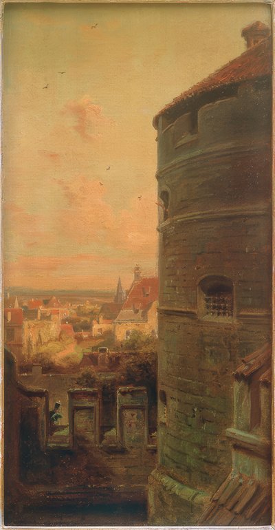 The Fault Tower in Rothenburg ob der Tauber by Carl Spitzweg