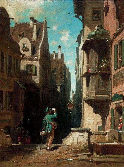 The Postman by Carl Spitzweg