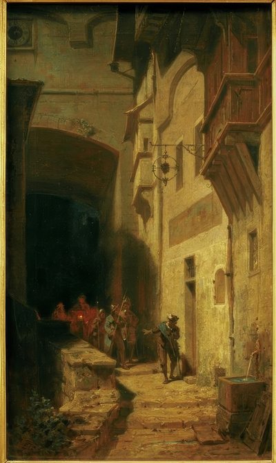 The Sentry by Carl Spitzweg