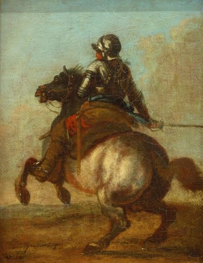 Equestrian Portrait by Carl Spitzweg