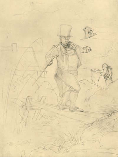 Schwierige Passage by Carl Spitzweg